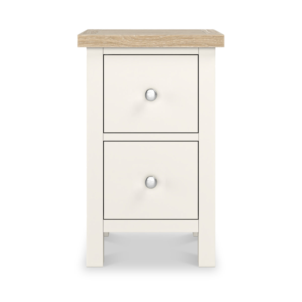 Farrow Washed Oak White Slim Bedside SH from Roseland Furniture