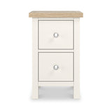 Farrow Washed Oak White Slim Bedside SH from Roseland Furniture