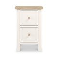 Farrow Washed Oak White Slim Bedside SH from Roseland Furniture