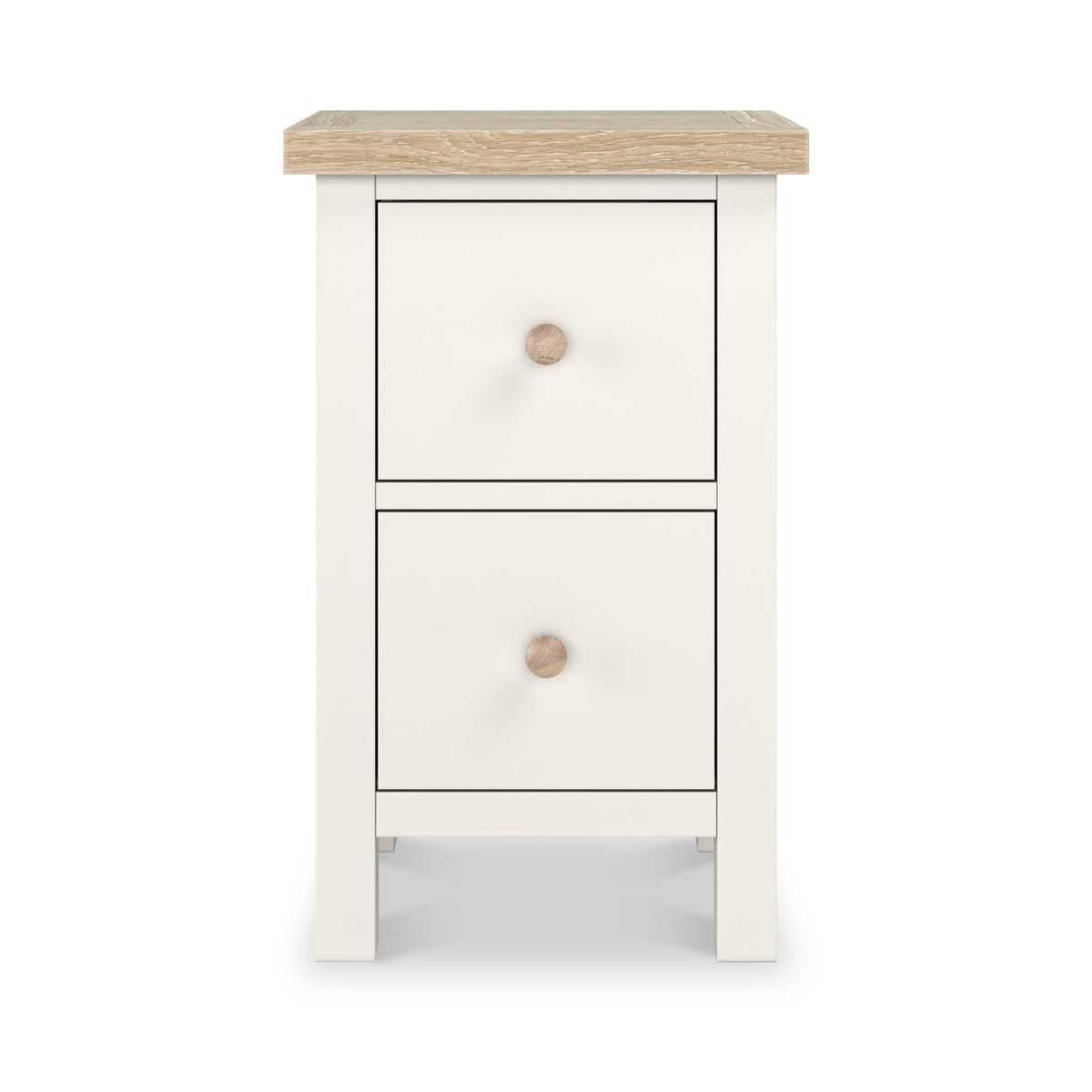 Farrow Washed Oak White Slim Bedside SH from Roseland Furniture