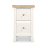 Farrow Washed Oak White Slim Bedside SH from Roseland Furniture