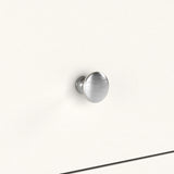 Farrow Coconut White Bedside Table with silver handles from Roseland