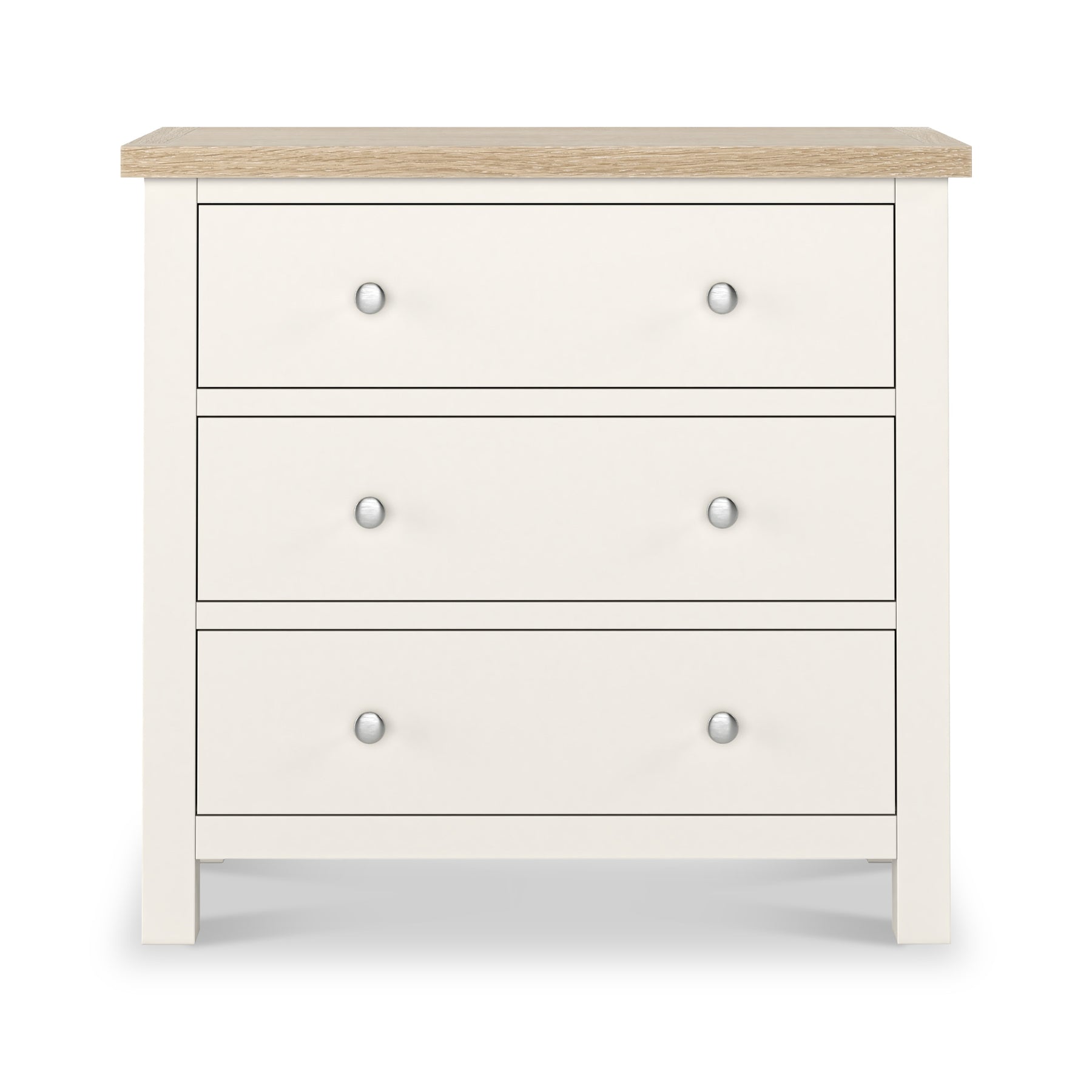 Farrow Washed Oak White 3 Drawer Chest SH from Roseland Furniture