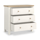 Farrow Washed Oak White 3 Drawer Chest SH from Roseland Furniture