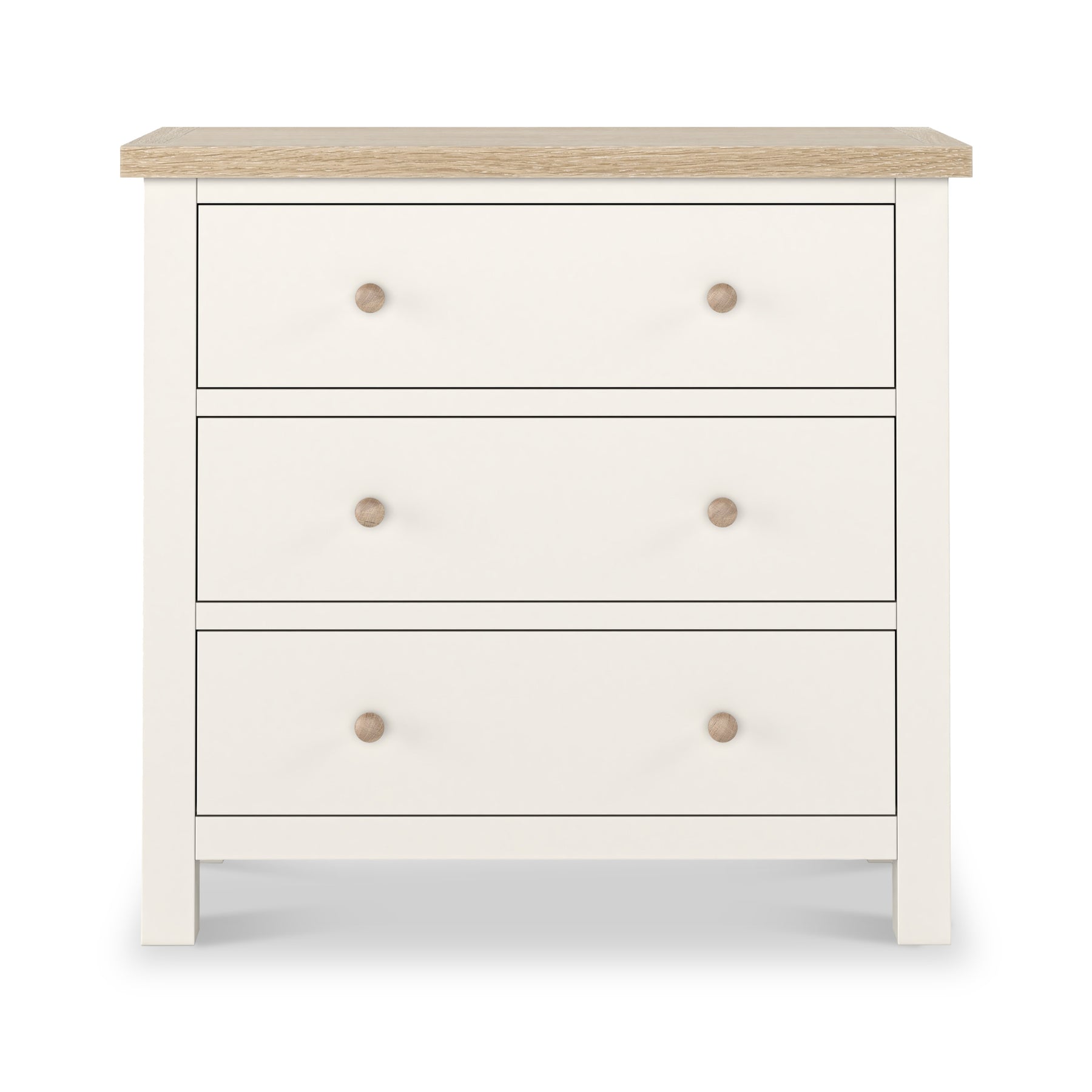 Farrow Washed Oak White 3 Drawer Chest SH from Roseland Furniture