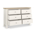 Farrow Washed Oak White 6 Drawer Chest SH from Roseland Furniture