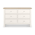 Farrow Washed Oak White 6 Drawer Chest SH from Roseland Furniture