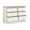 Farrow Washed Oak White 6 Drawer Chest SH from Roseland Furniture