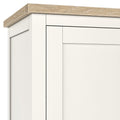 Farrow Coconut White Double Wardrobe with Drawers from Roseland Furniture