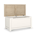 Farrow Washed Oak White Blanket Box from Roseland Furniture