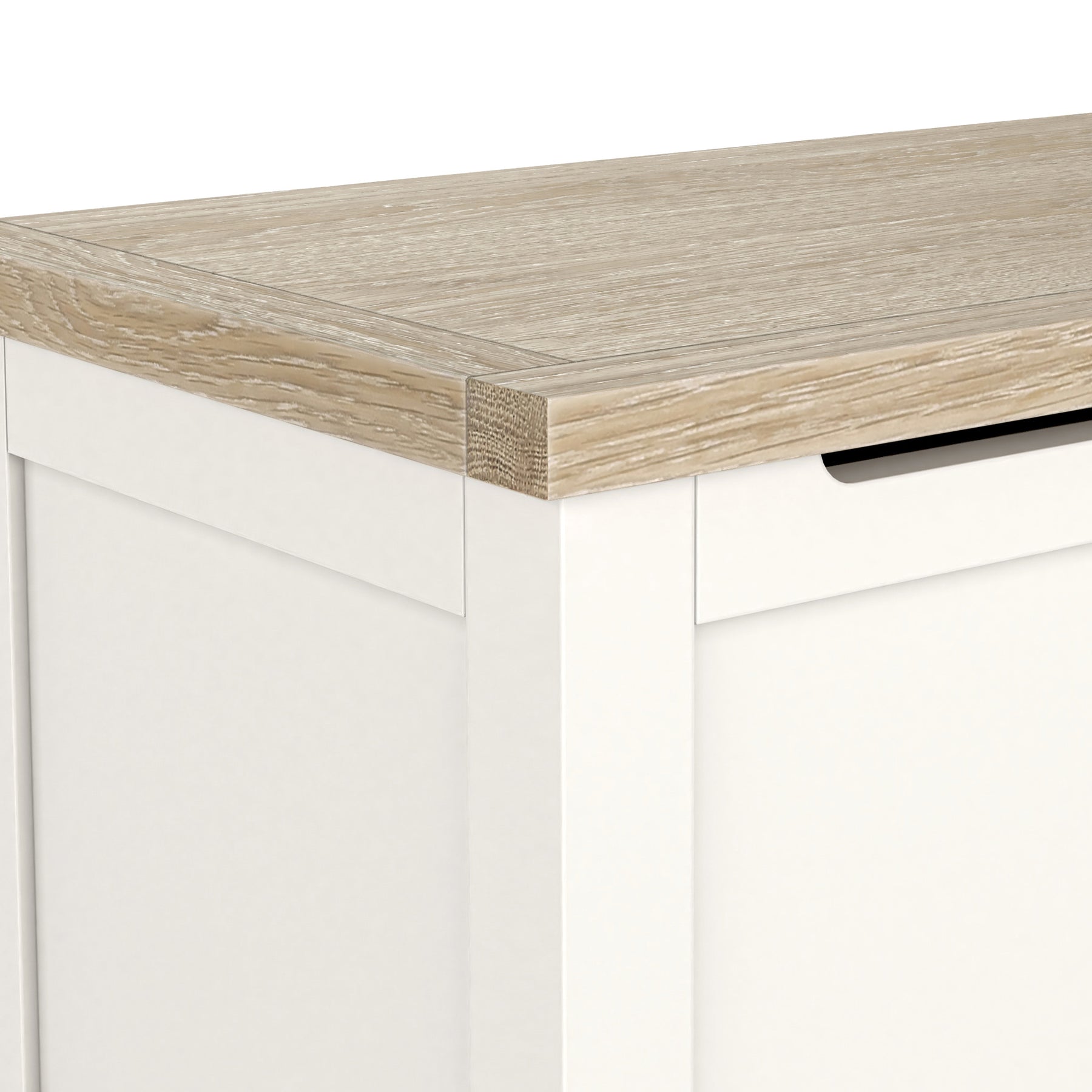 Farrow Washed Oak White Blanket Box from Roseland Furniture