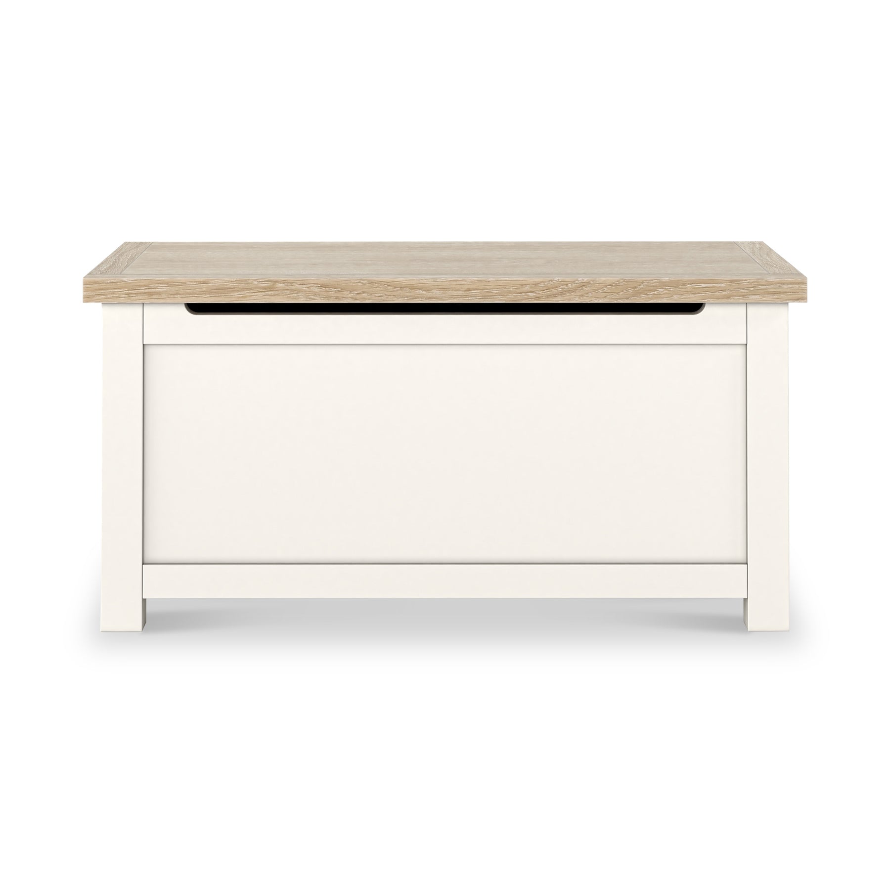 Farrow Washed Oak White Blanket Box from Roseland Furniture