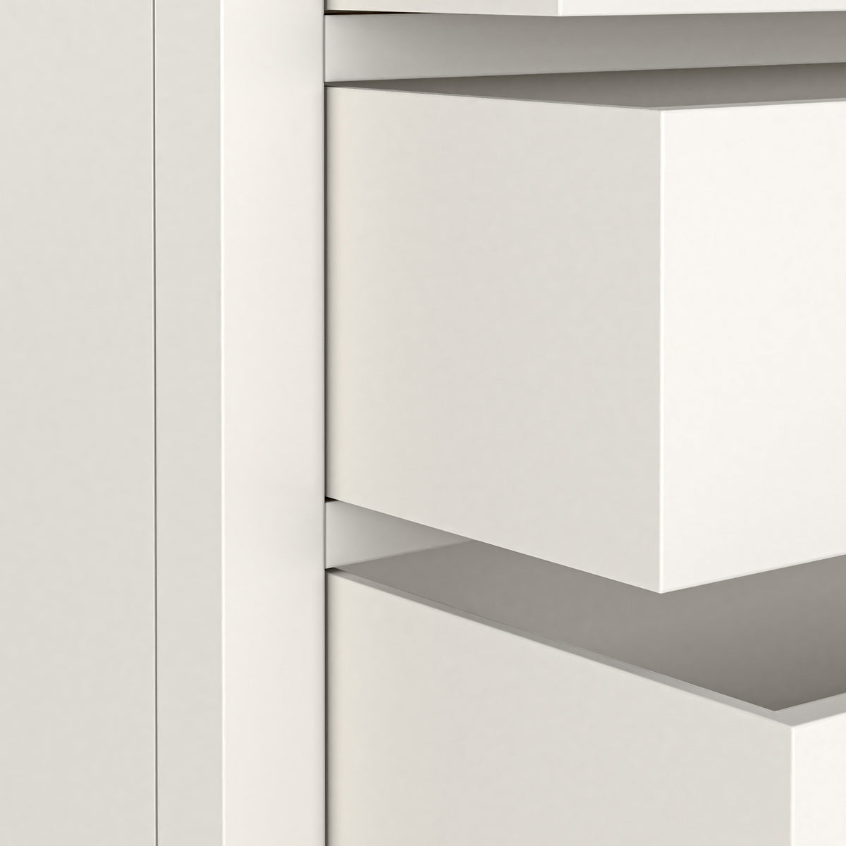 Farrow XL Coconut White Bedside Table from Roseland Furniture