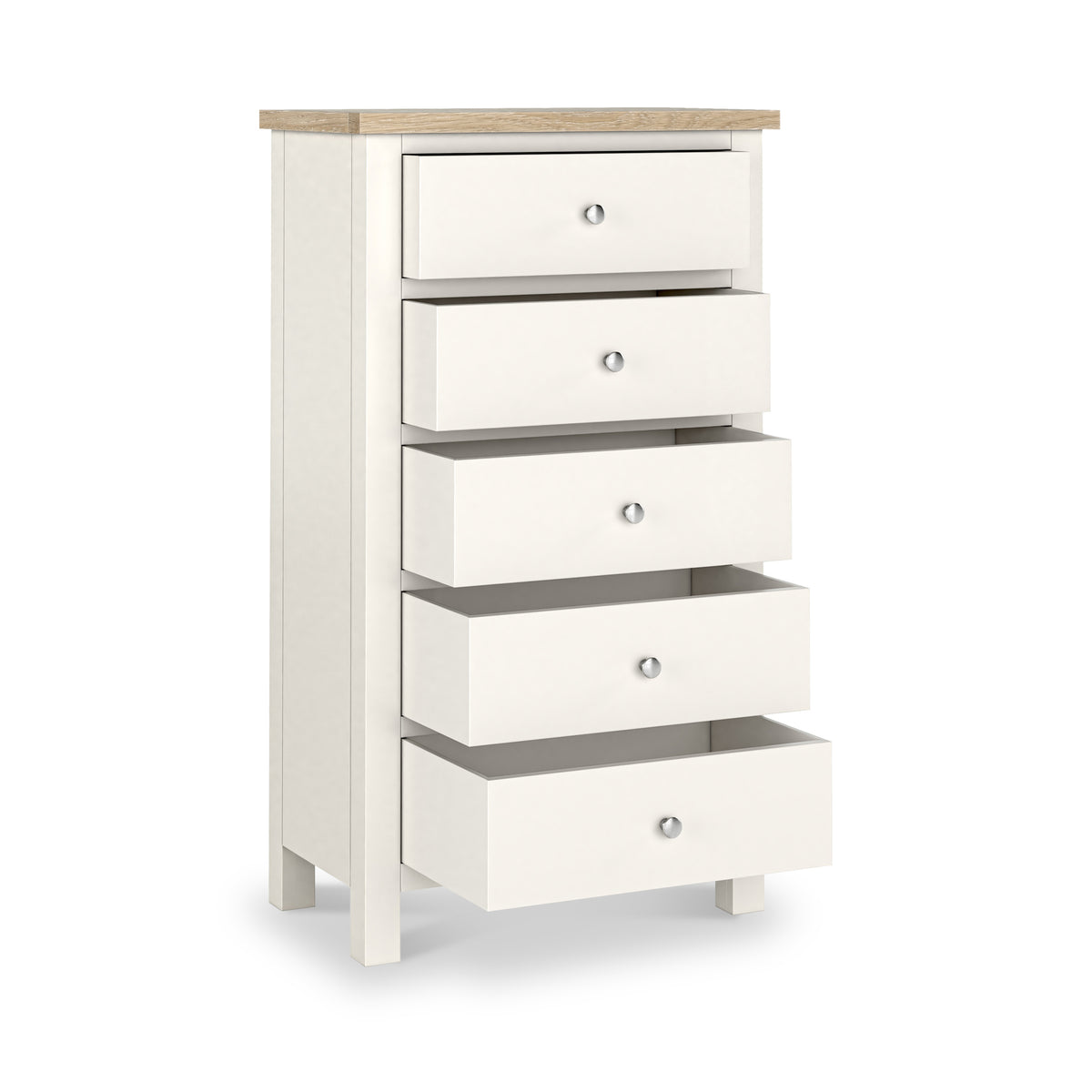 Farrow XL Washed Oak White Tallboy SH from Roseland Furniture