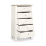 Farrow XL Washed Oak White Tallboy SH from Roseland Furniture