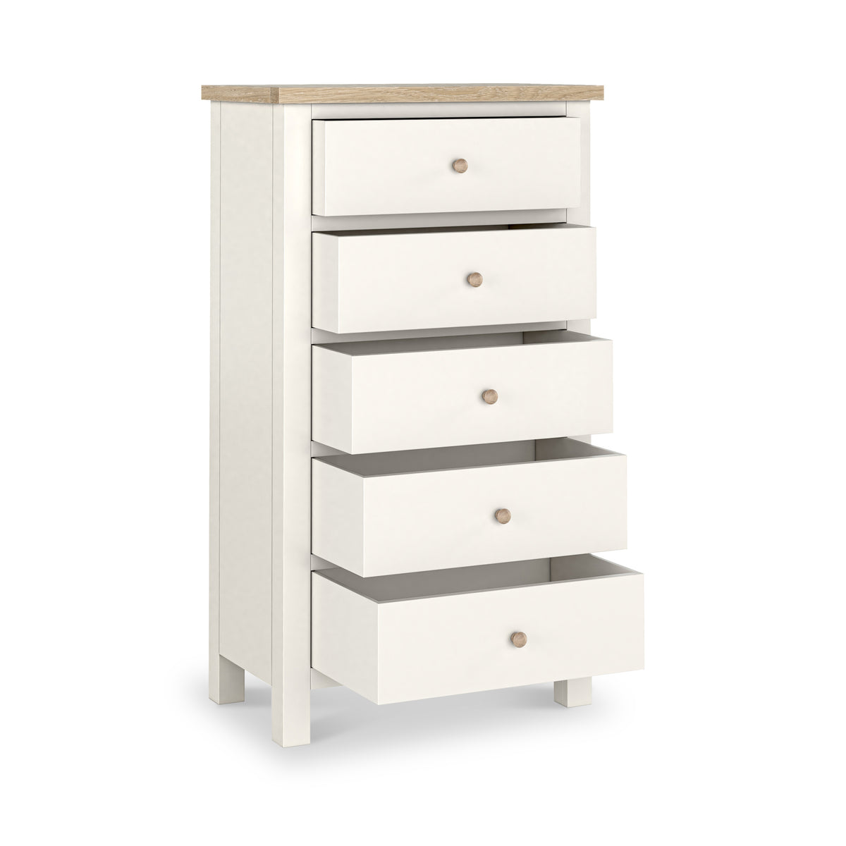 Farrow XL Washed Oak White Tallboy SH from Roseland Furniture