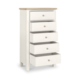 Farrow XL Washed Oak White Tallboy SH from Roseland Furniture
