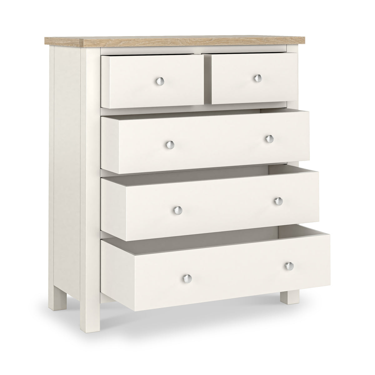 Farrow XL Washed Oak White 2 Over 3 Drawer Chest SH from Roseland Furniture