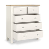 Farrow XL Washed Oak White 2 Over 3 Drawer Chest SH from Roseland Furniture