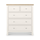 Farrow XL Washed Oak White 2 Over 3 Drawer Chest SH from Roseland Furniture