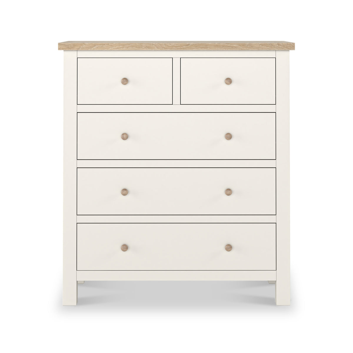 Farrow XL Washed Oak White 2 Over 3 Drawer Chest SH from Roseland Furniture