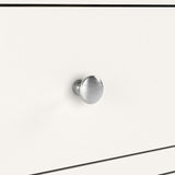 Farrow XL Coconut White 8 Drawer Chest with metal handles from Roseland Furniture