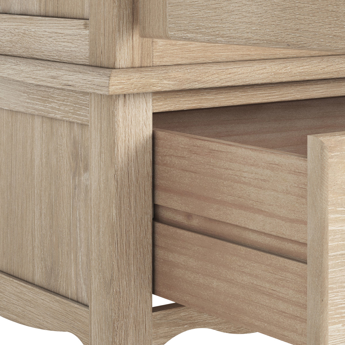 Celine Washed Oak Triple Wardrobe from Roseland Furniture