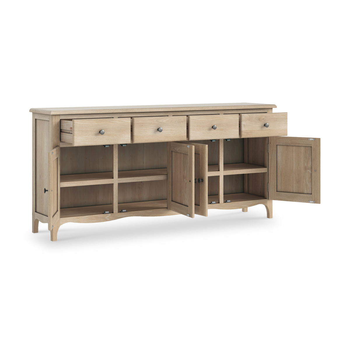 Celine Washed Oak Extra Large Sideboard from Roseland Furniture