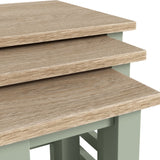 Farrow Nest of Tables Washed Oak Sage from Roseland Furniture