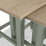 Farrow Nest of Tables Washed Oak Sage from Roseland Furniture