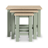 Farrow Nest of Tables Washed Oak Sage from Roseland Furniture