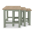 Farrow Nest of Tables Washed Oak Sage from Roseland Furniture