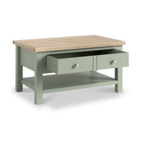 Farrow Coffee Table Washed Oak Sage from Roseland Furniture