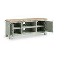 Farrow 120cm TV Unit Washed Oak Sage from Roseland Furniture