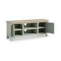 Farrow 120cm TV Unit Washed Oak Sage from Roseland Furniture