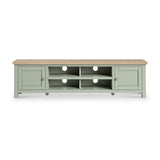 Farrow 180cm Extra Large TV Unit Washed Oak Sage from Roseland Furniture