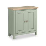 Farrow Sage Cupboard with wooden handles from Roseland Furniture