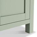 Farrow Sage Cupboard from Roseland Furniture - close up of leg