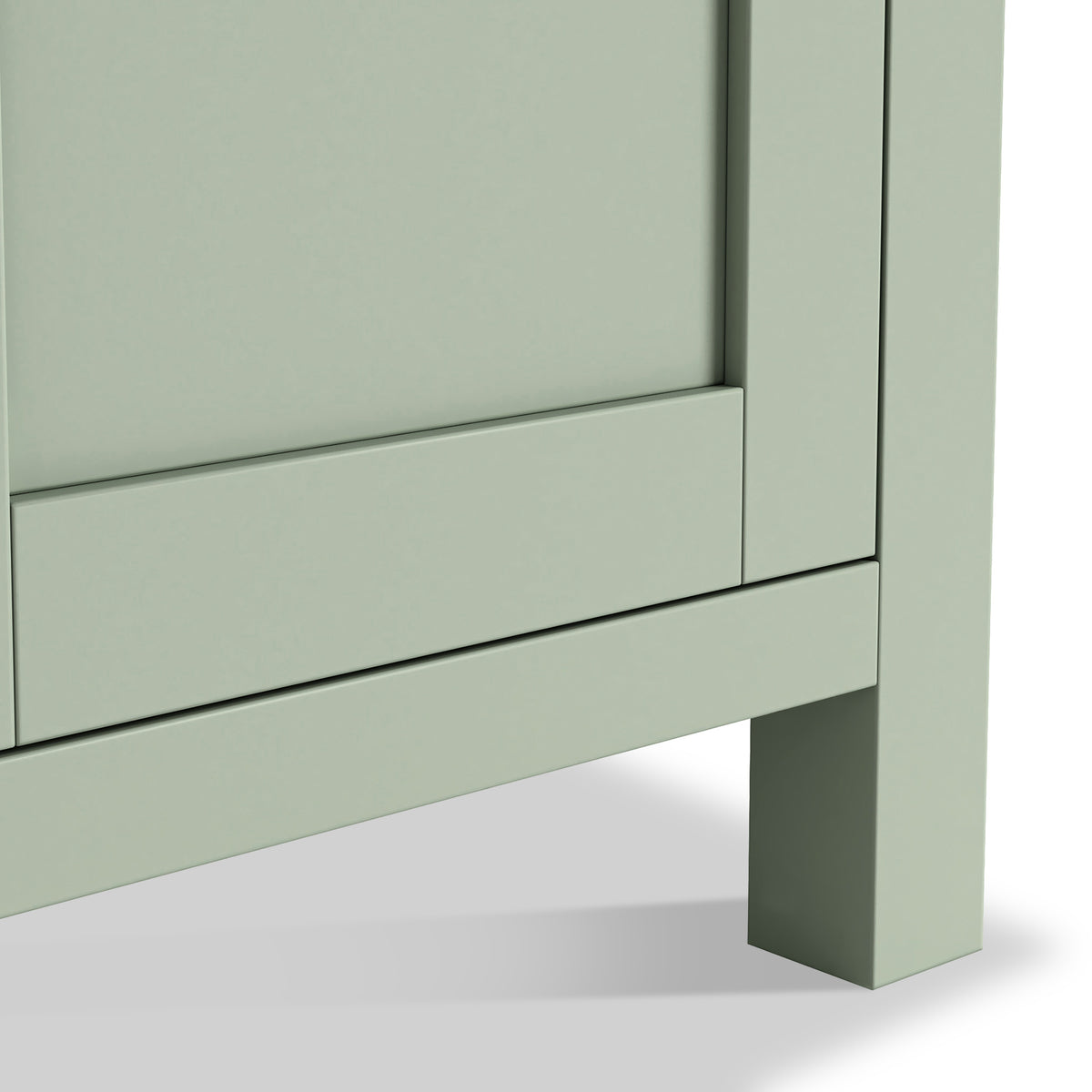 Farrow Sage Cupboard from Roseland Furniture - close up of leg
