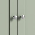 Farrow Sage Cupboard from Roseland Furniture - close up of silver handles