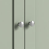 Farrow Sage Cupboard from Roseland Furniture - close up of silver handles