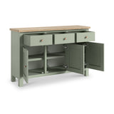 Farrow Large Sideboard Washed Oak Sage from Roseland Furniture