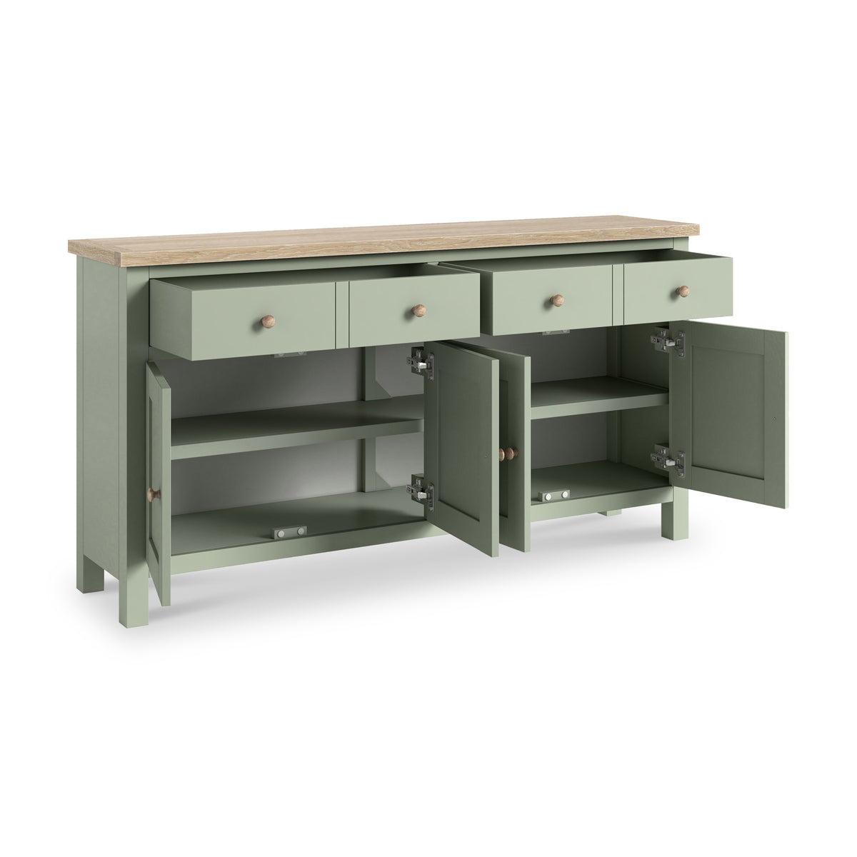 Farrow Extra Large Sideboard Washed Oak Sage from Roseland Furniture