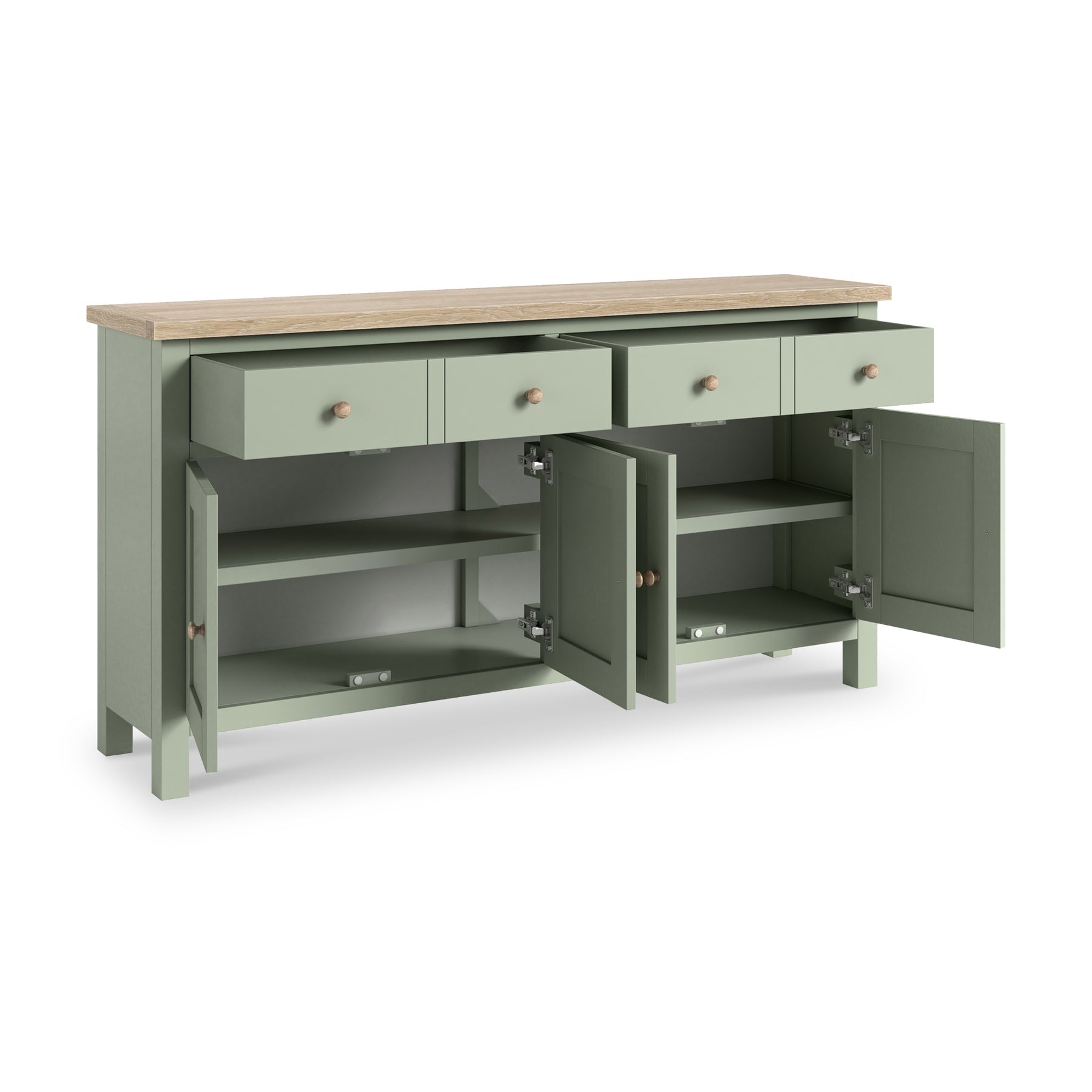 Farrow Extra Large Sideboard Washed Oak Sage from Roseland Furniture