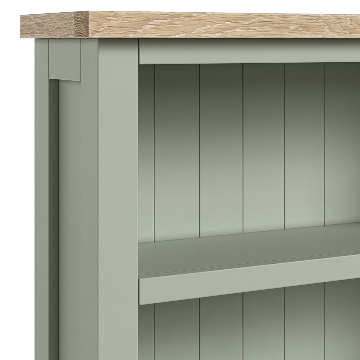 Farrow Large Bookcase Washed Oak Sage from Roseland Furniture
