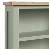 Farrow Large Bookcase Washed Oak Sage from Roseland Furniture