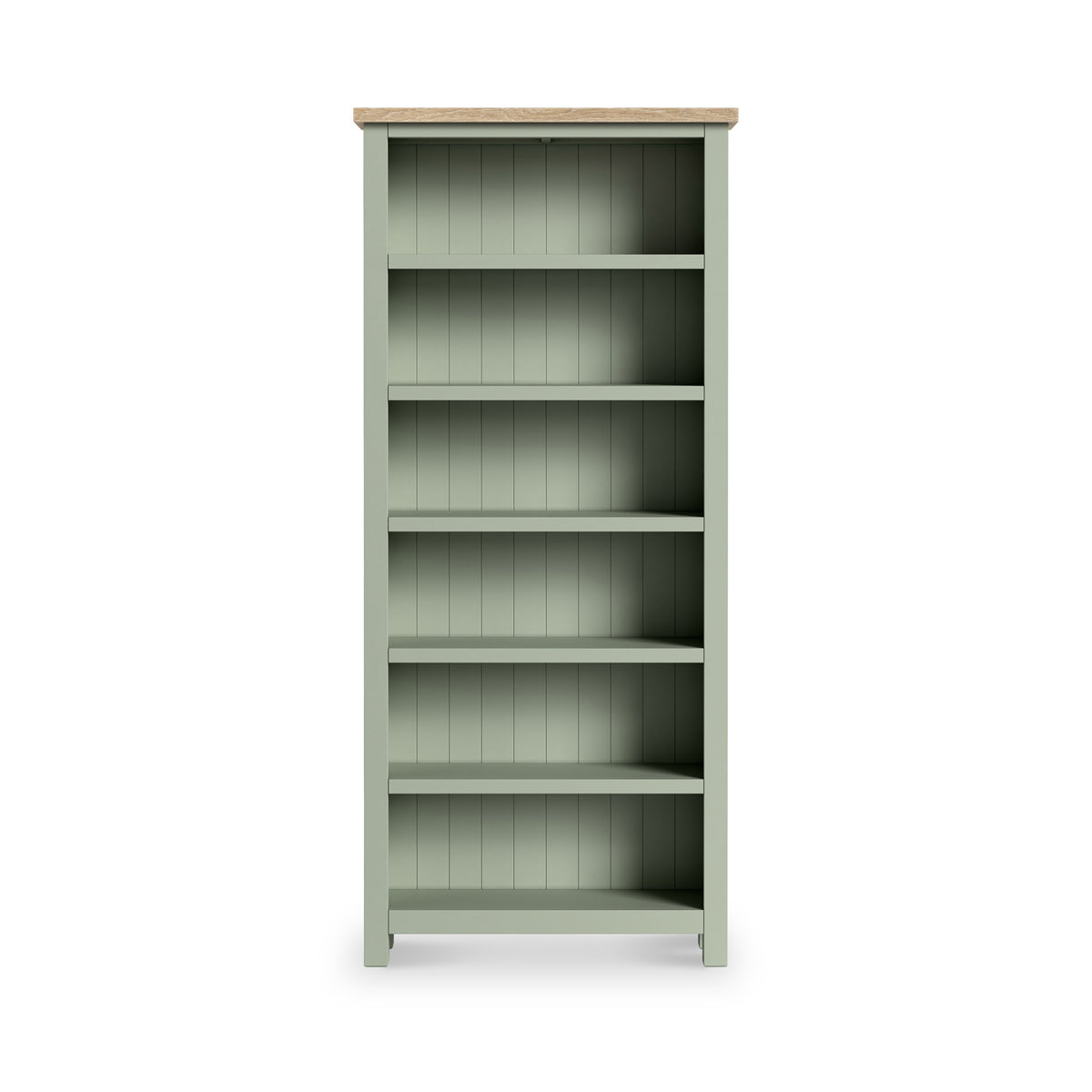 Farrow Large Bookcase Washed Oak Sage from Roseland Furniture