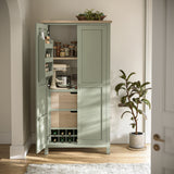 Farrow Kitchen Larder Unit Washed Oak Sage from Roseland Furniture