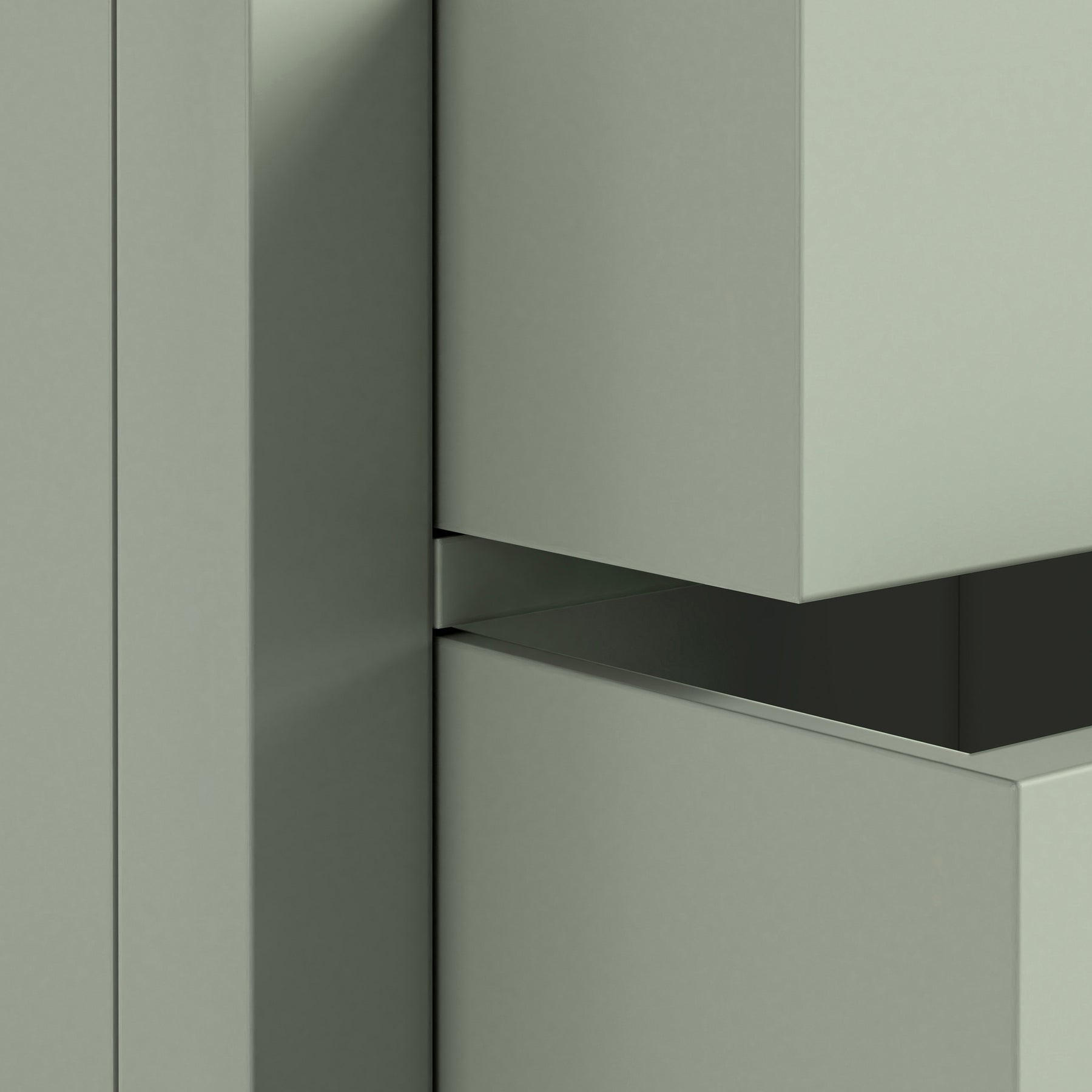 Farrow Slim Bedside Washed Oak Sage from Roseland Furniture