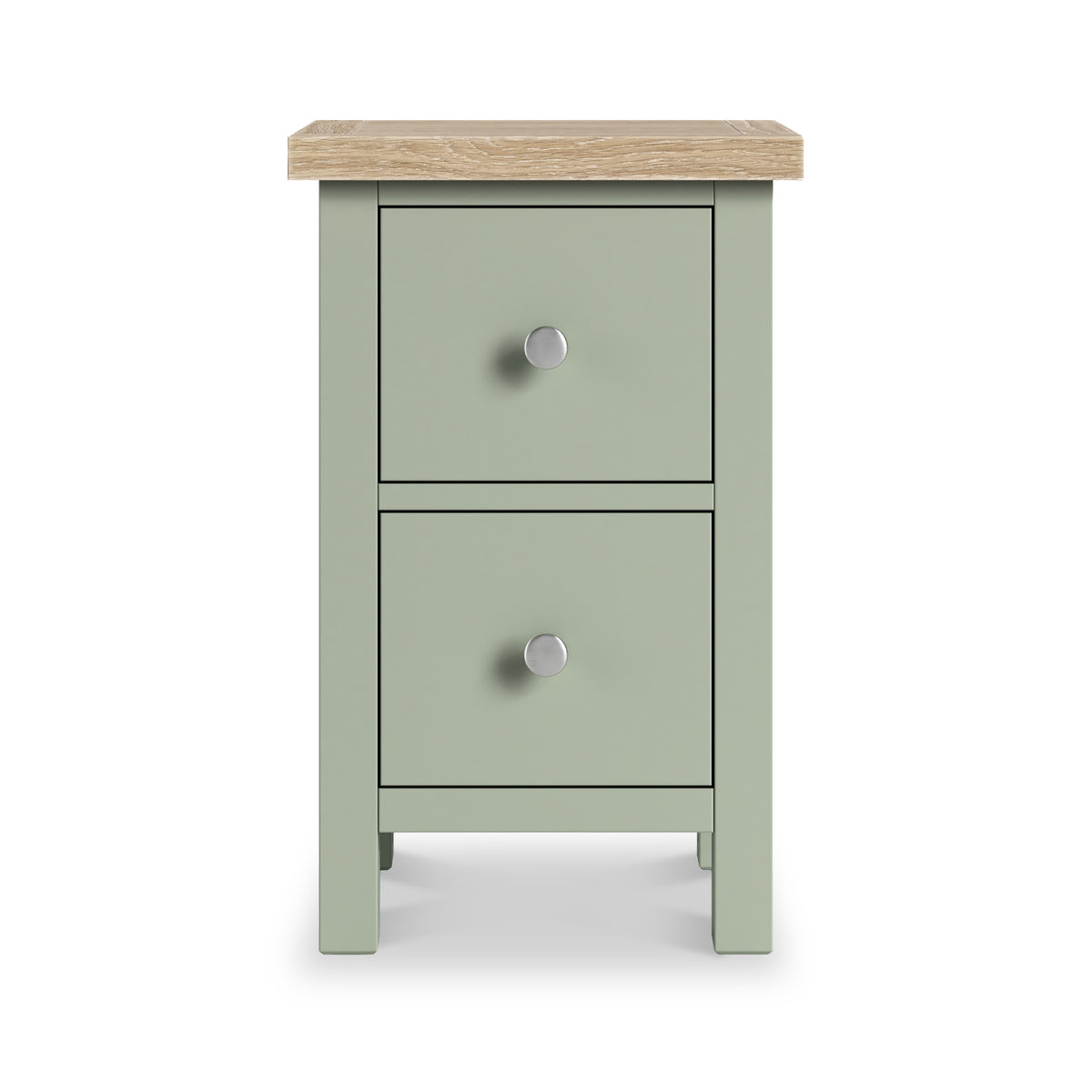 Farrow Slim Bedside Washed Oak Sage from Roseland Furniture
